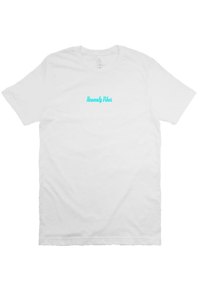 Heavenly Vibes T-Shirt - White/Aqua