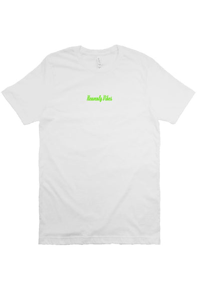 Heavenly Vibes T-Shirt - White/Neon Green